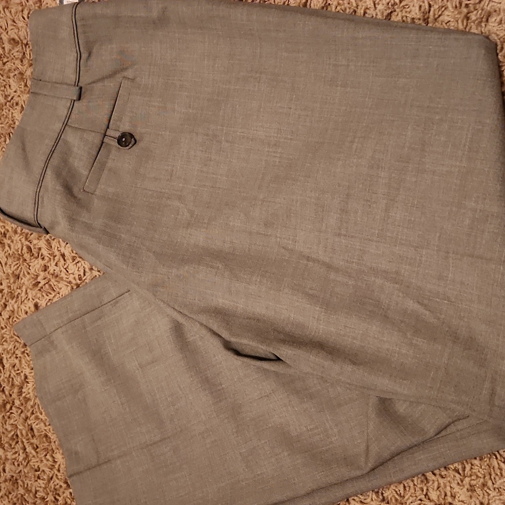 NWT Apt. 9 Heather Taupe Trousers Size 16 Short - Picture 5 of 9